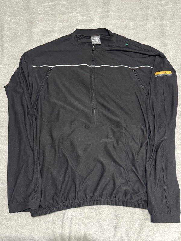 VTG Oakley Software Pullover Mens XXL Cycling Tech Stretch Half Zip Pockets Rare gallery