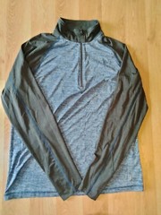 Nordictrack 1/4 Zip Athletic Pullover Blue And Grey Size Large