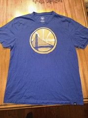 MENS ‘47 Brand T SHIRT GOLDEN STATE WARRIORS BASKETBALL NBA Size 2XL