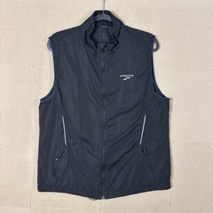 Brooks Shelter Technology Running Vest Mens L Black Full Zip Reflective Vented