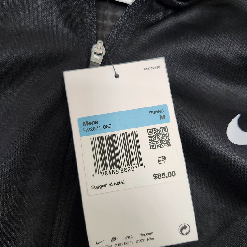 Nike Men Medium Winterized Running Half Zip Anthracite Black HV2671-060 gallery