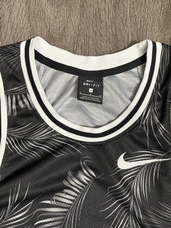 Nike Mens Small DNA Jersey Palm Floral Dri-Fit Black Basketball Tank AJ3536-010 gallery