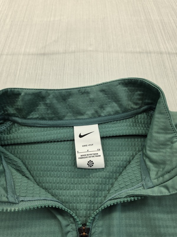 New Nike Golf Dri-Fit Victory 1/2 Zip Shirt Mens Size Small Bicoastal Green $75 gallery