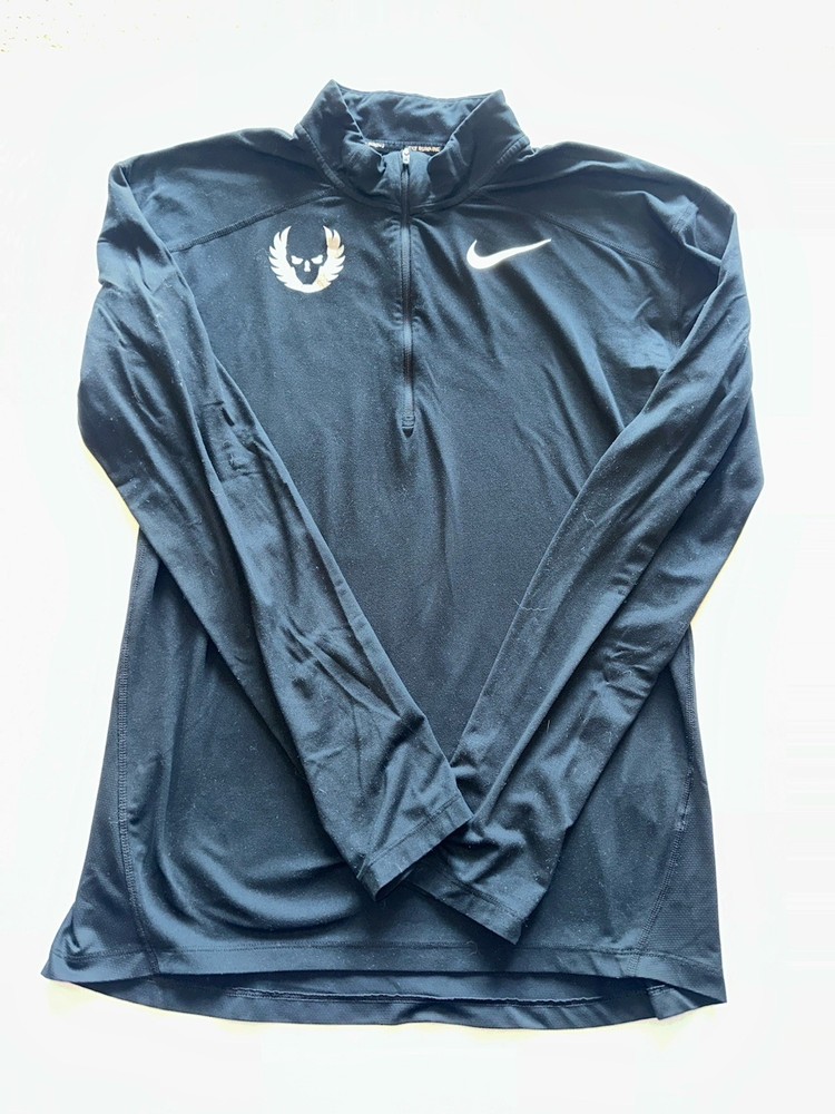 ⭐️MENS S SMALL NIKE BLACK WHITE OREGON PROJECT ORPJT HALF ZIP RARE ⭐️