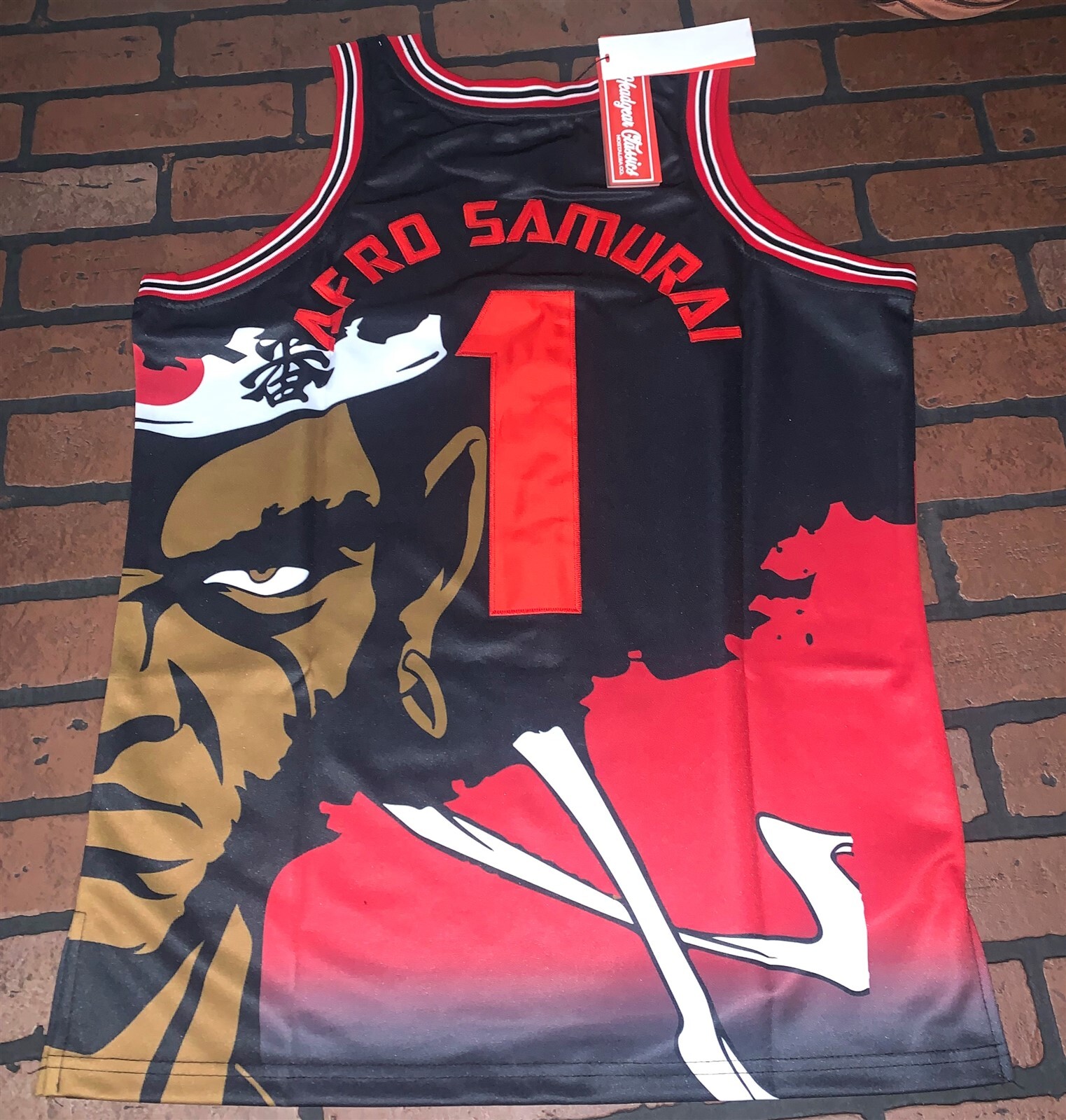AFRO SAMURAI Headgear Classics Basketball Jersey ~Never Worn~ S M XL gallery