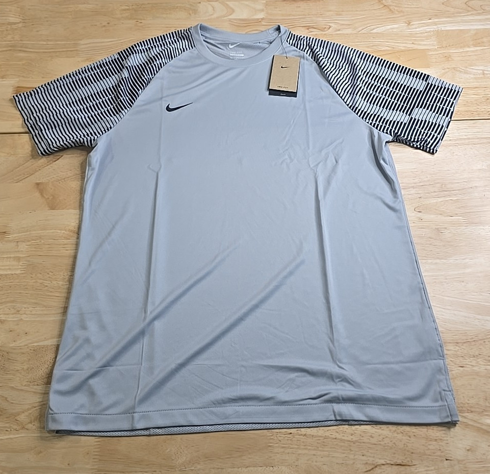 Nike Men's XL Dri-FIT Academy Soccer Performance Jersey Shirt Gray DH8033-012 gallery
