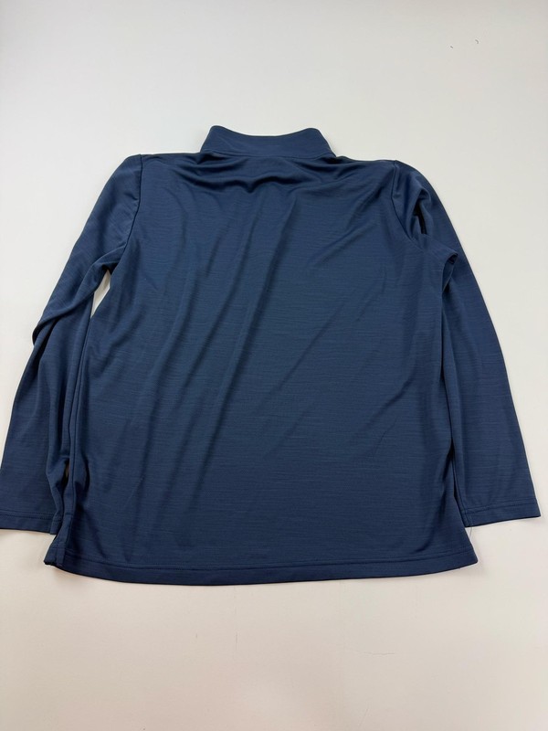 Nike Pullover Mens Large Blue 1/4 Zip Lightweight Elephant Logo Top Athletic gallery