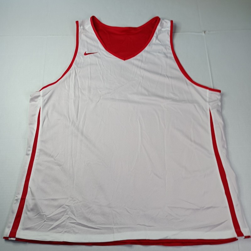Nike Dri-FIT Basketball Jersey Men's Size 3XL Red White Reversible DN5212-658 gallery