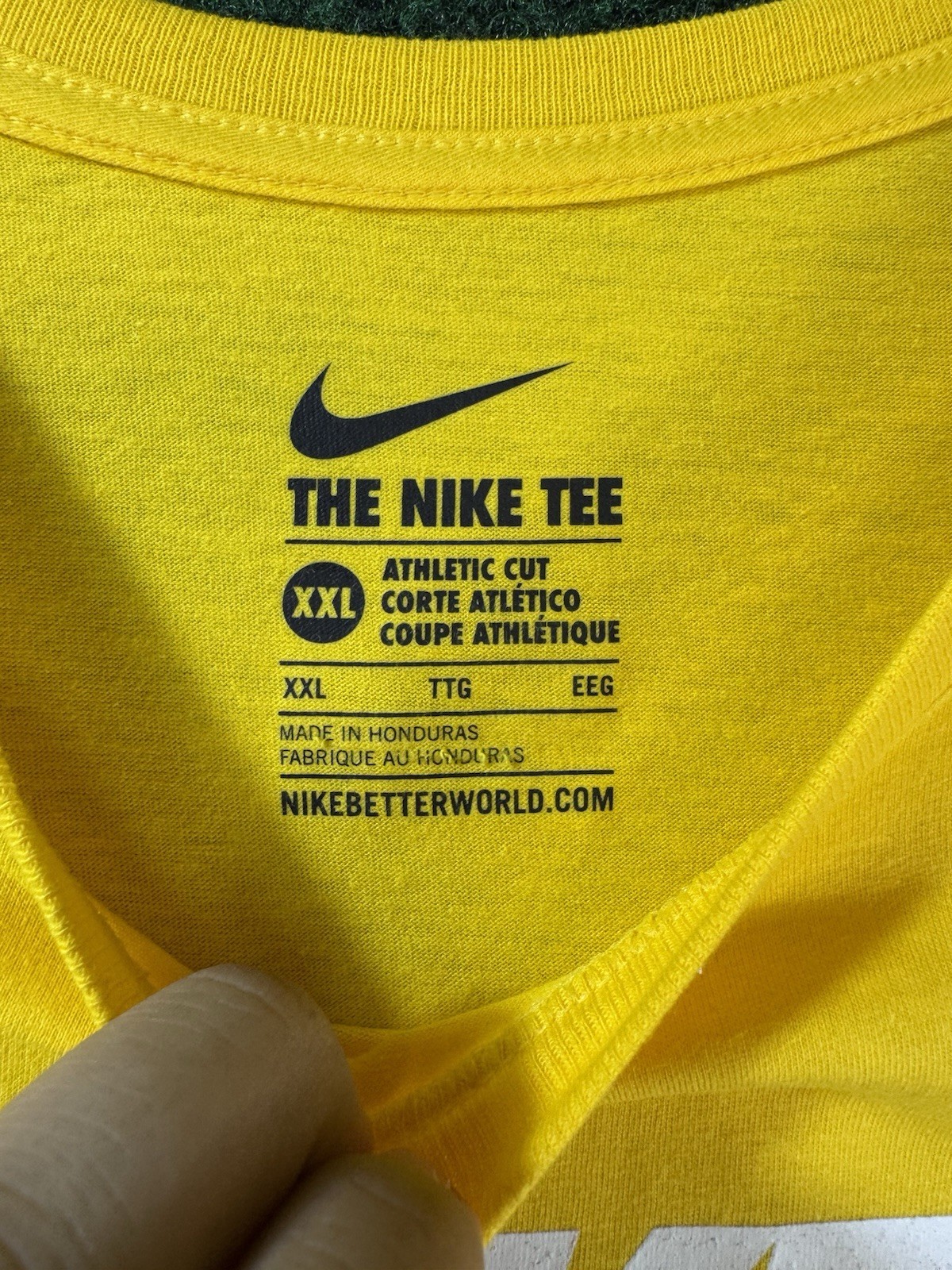 Nike Dri-Fit Yellow/White Long Sleeve Lightweight Graphit Shirt Sz 2XL NWOT gallery