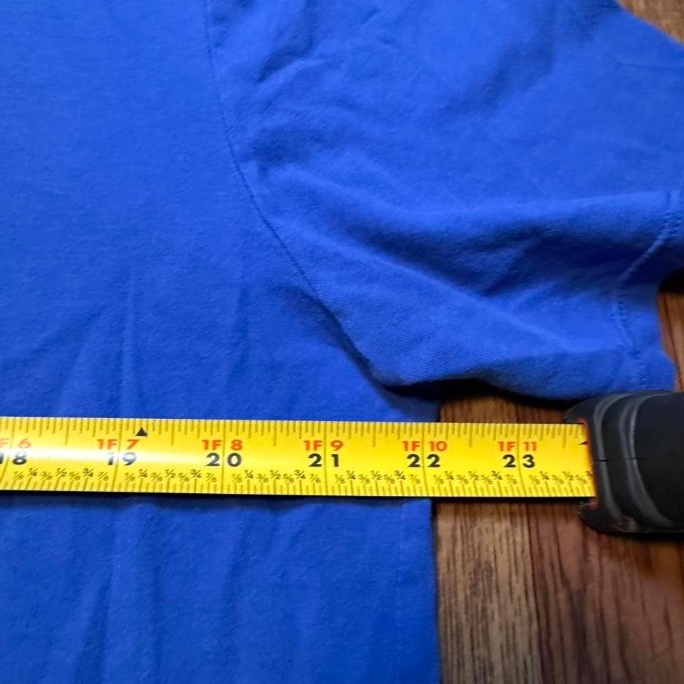 Nike Blue Center Swoosh Retro Tech Sportswear Running Train Shirt Fits Medium gallery