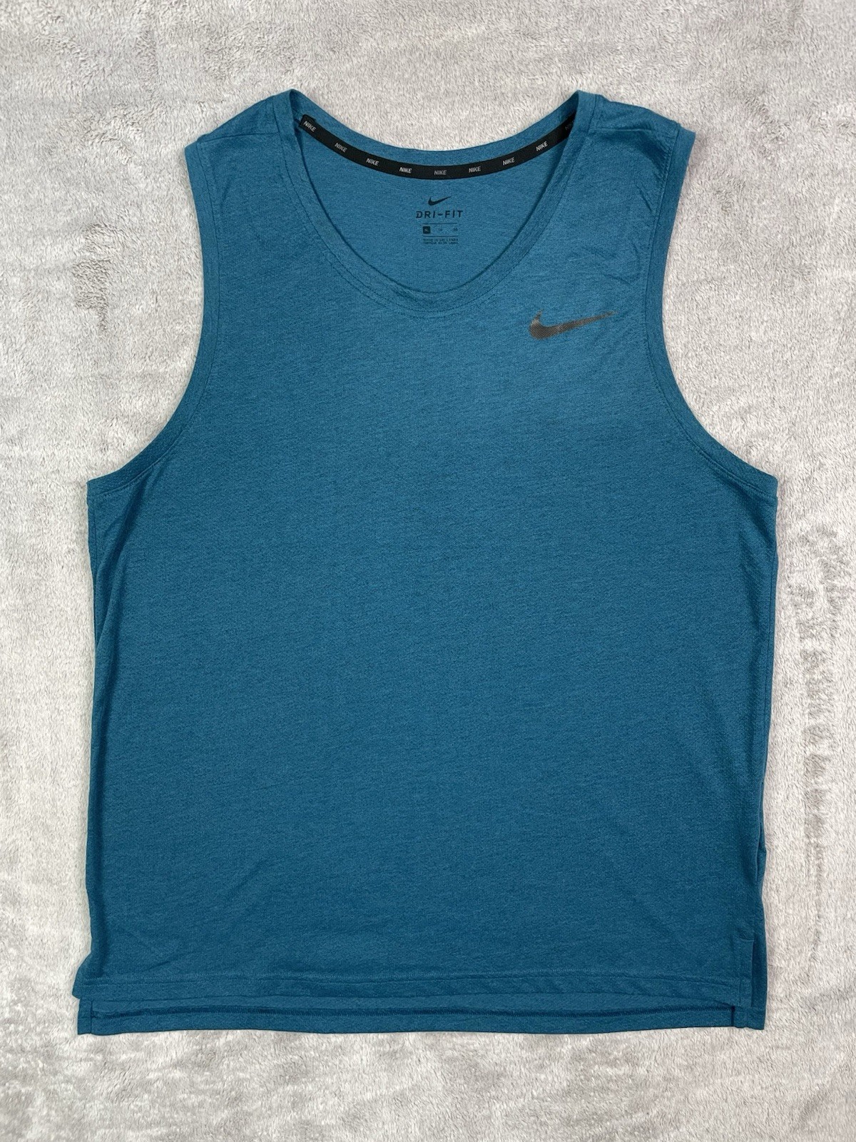 Nike Breathe Mens XL Dri-Fit Training Tank Top Teal Blue AJ7985-301 Sleeveless gallery