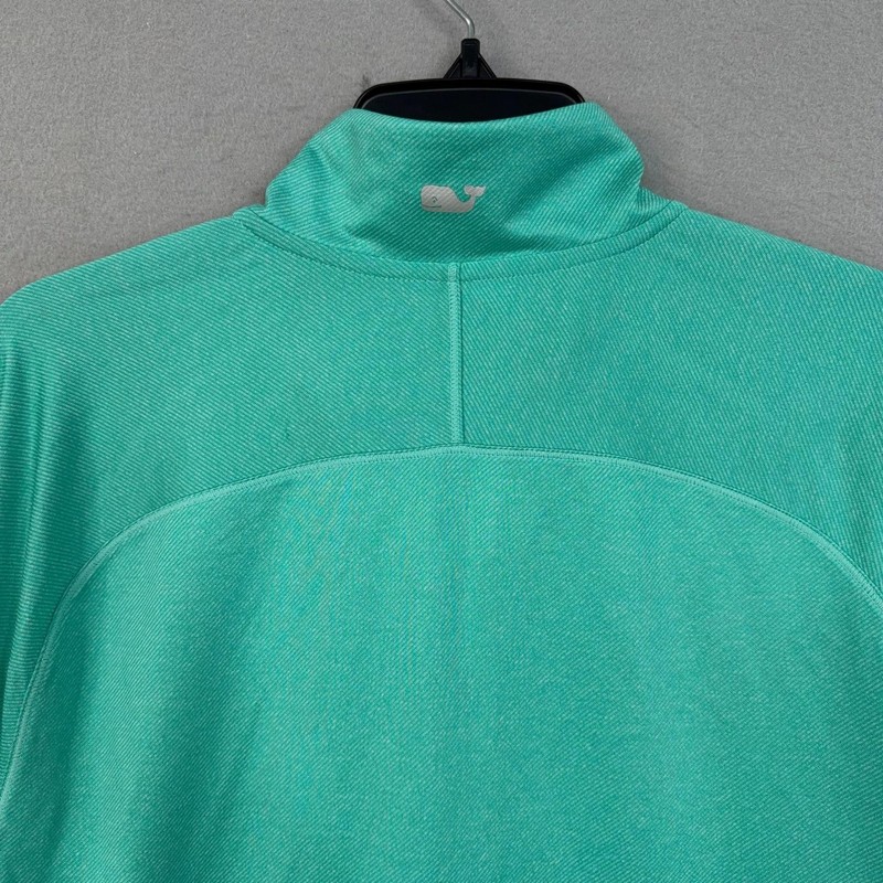 Vineyard Vines Pullover Men Medium Blue Aqua Performance Half Zip Golf NWT gallery