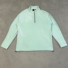 Dunning Golf Quarter Zip Pullover Mens XL Mint Green Performance Sweatshirt