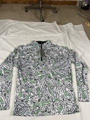 NWT PINS & ACES AUGUSTA MASTERS 2022 LIMITED EDITION TOPO 1/4 ZIP SIZE M