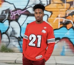 Vintage Y2K Southpole #21 Football Jersey Hockey Red Pullover Fleece Lined M-XL