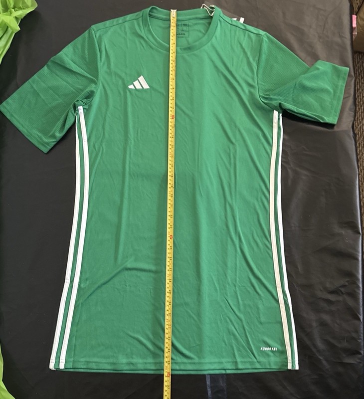 Adidas Tabela 23 Men's Jersey Breathable Lightweight Sz LT3 Green Tall Slim Fit gallery