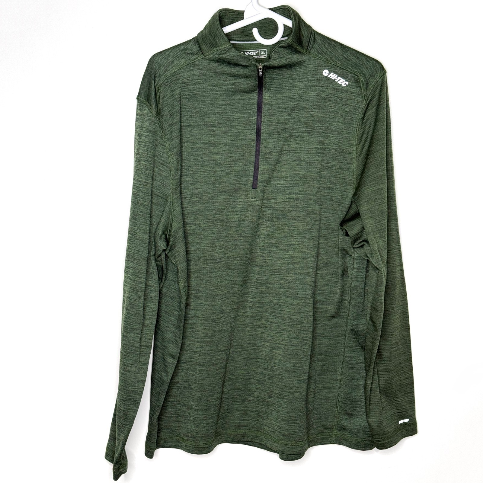 Hi-Tec 1/4 Zip Pullover Green XL Men's Performance Athletic Hiking gallery
