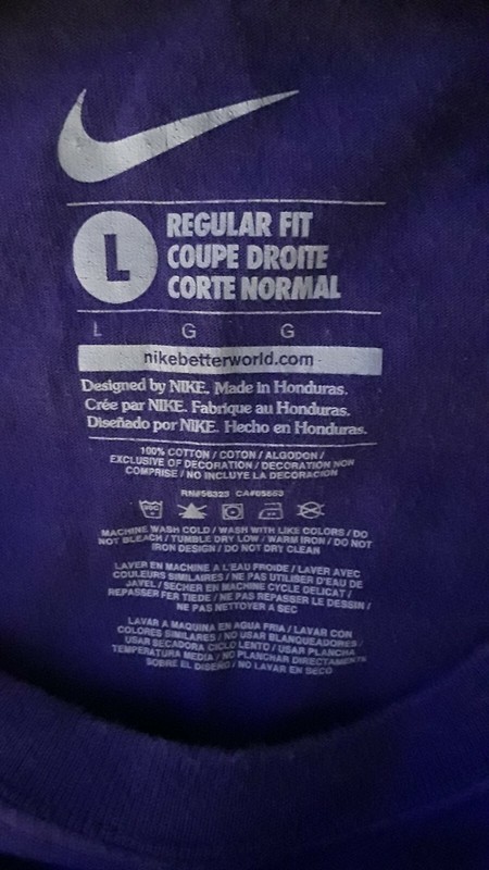 Men's NIKE Purple Just Do It SS Graphic Tee Size L Reg Fit. Crew Neck, Tagless gallery