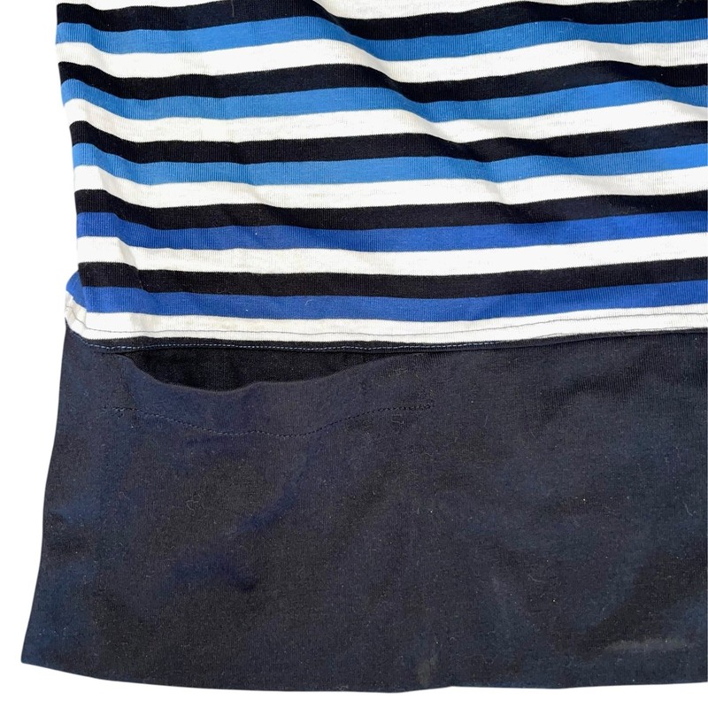 Marithe & Francois Girbaud Hoodie L 90s Blue Black Reflective Oversize Shirt NWT gallery