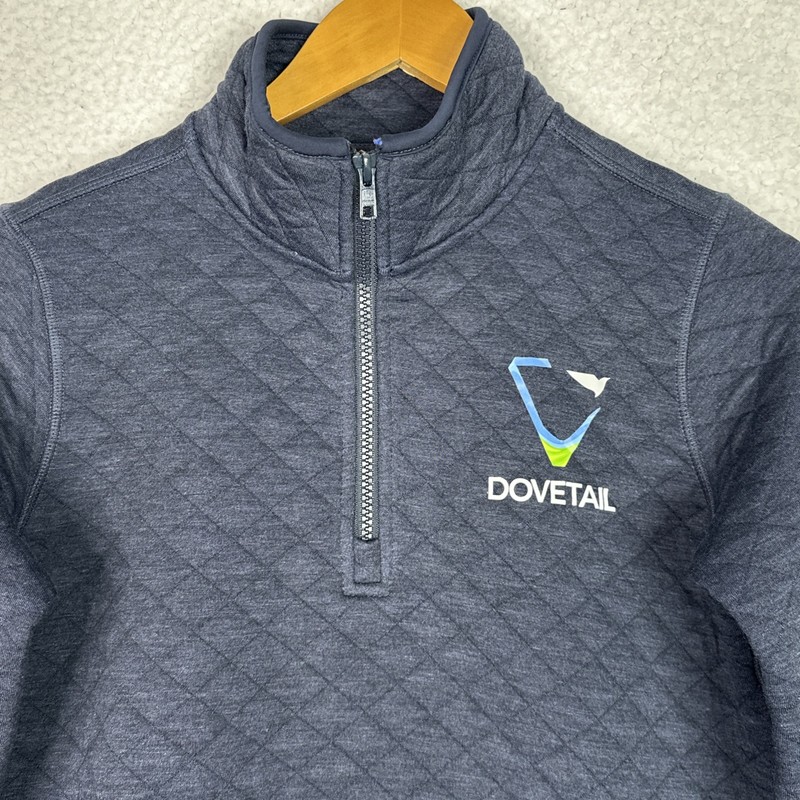 Marine Layer Corbet 1/4 Zip Pullover Quilted Men’s XS Navy Long Sleeve gallery