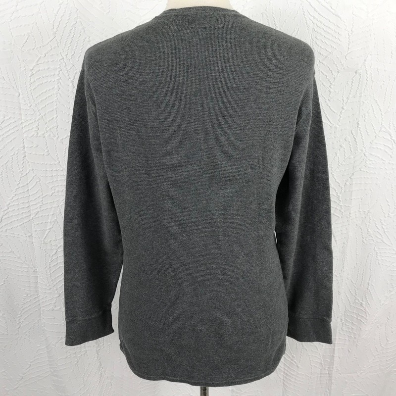 Polo Ralph Lauren Mens Thermal Knit Top Shirt Size XL Gray Embroidered Logo gallery