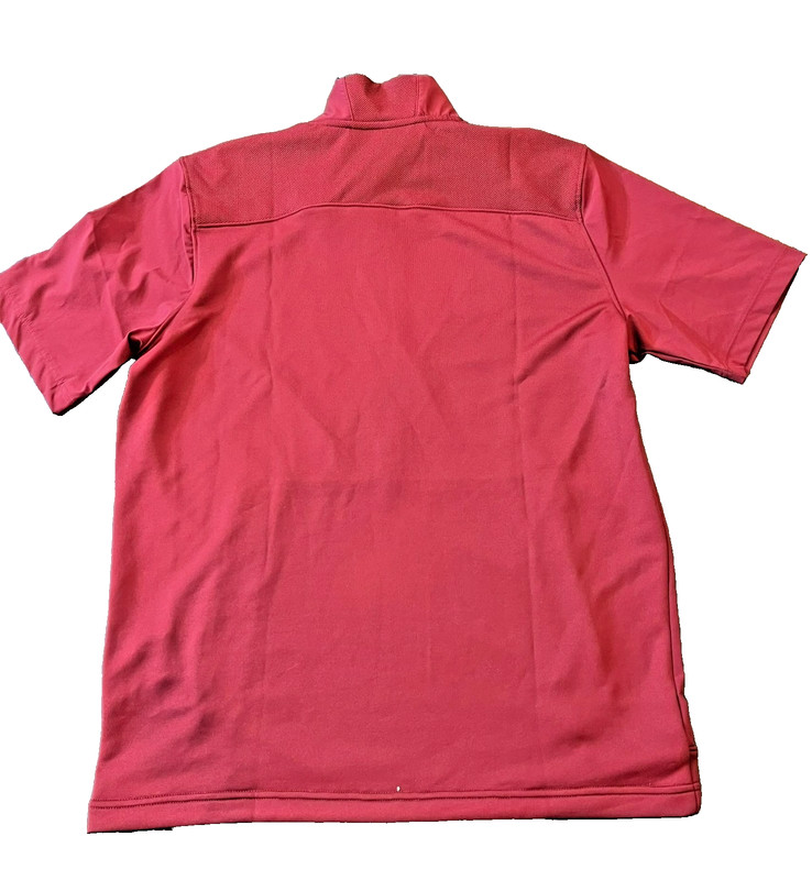 Under Armour Red 87% Polyester 13% Elastane Short Sleeve Athletic Shirt Medium gallery