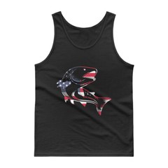 Funny Fishing American Fisherman Design Tank Top