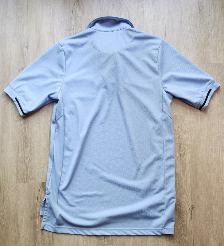 Smitty Performance Mesh Moisture Wicking Short Sleeve Light Blue Polo Size Small gallery