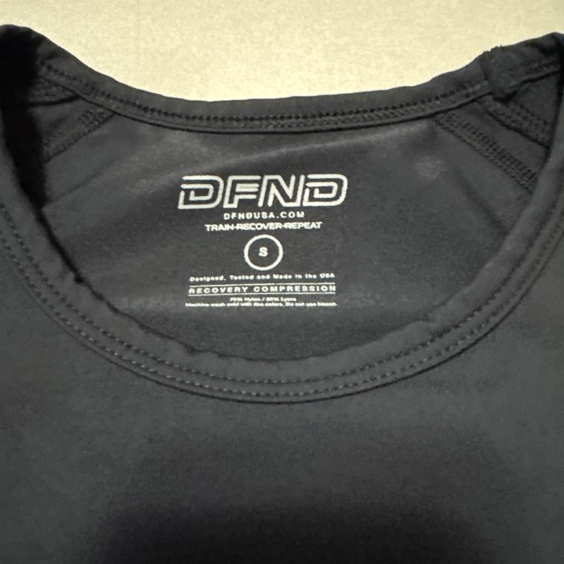 DFND Recovery Compression Training Short Sleeve Shirt - Black - Men’s Small gallery