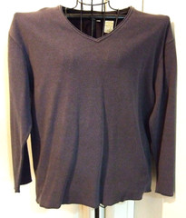 Men’s Navy Blue Long Sleeve Thermal Pullover Top by St John’s Bay – Size Large