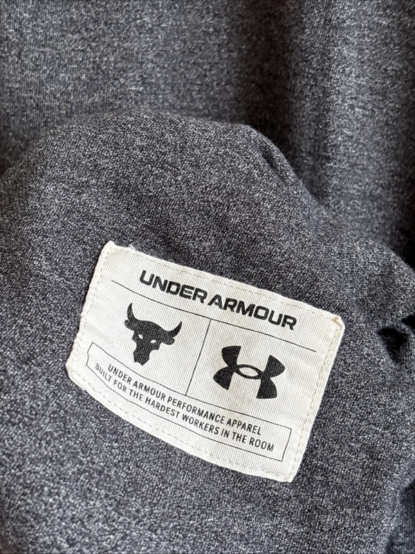 Under Armour Project Rock Iron Paradise Shirt Mens Medium Dark Gray Loose Fit gallery