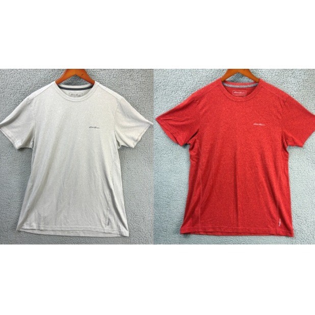 Eddie Bauer Performance FreeDry T-Shirt Lot Mens LT Multi Short Sleeve Active gallery