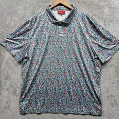 Redvanly Performance Golf Polo Men’s Size 2XL Stretch All over Floral Print AOP.
