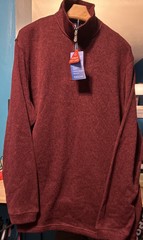 Haggar Men’s Cool 18 Tec 1/4 Zip Pullover Quick Dry Long Sleeve Size XL/Tall NWT