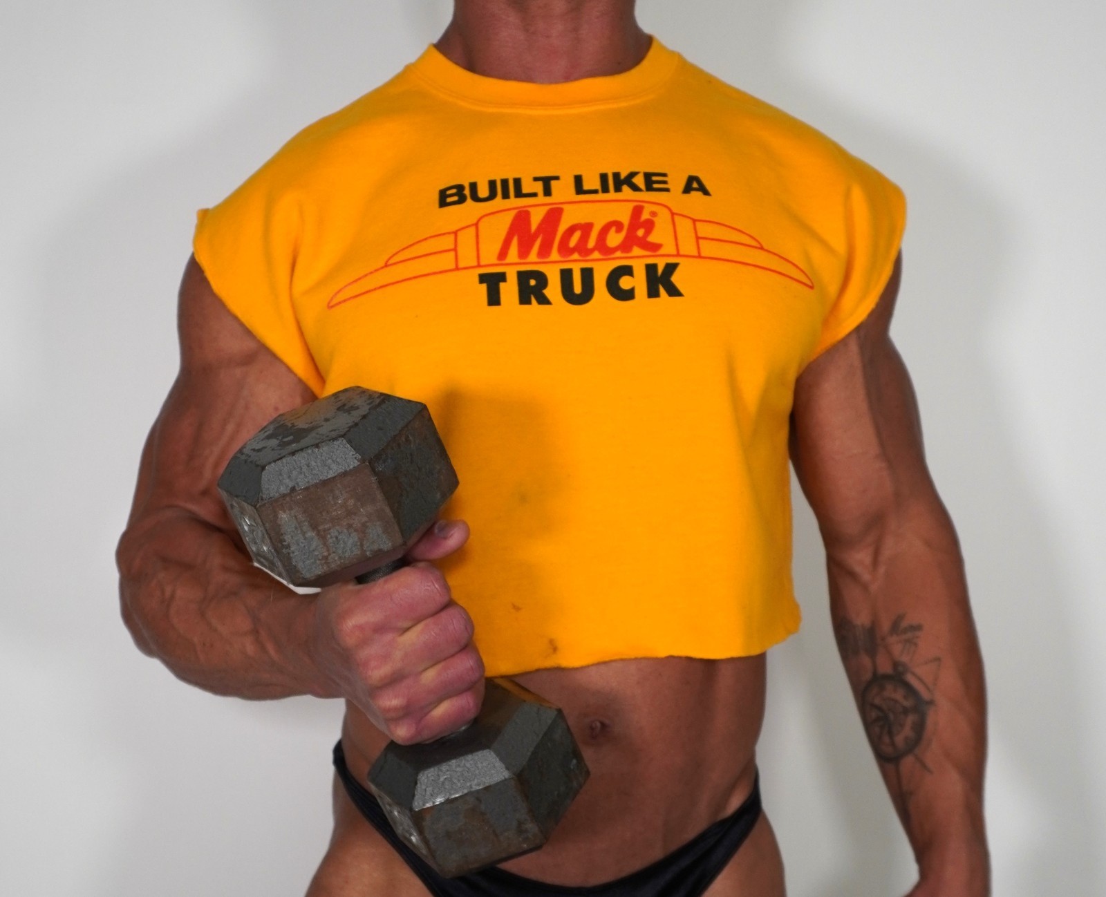 TRUCK SLEEVELESS CUT OFF SWEATSHIRT SIZE LARGE gallery
