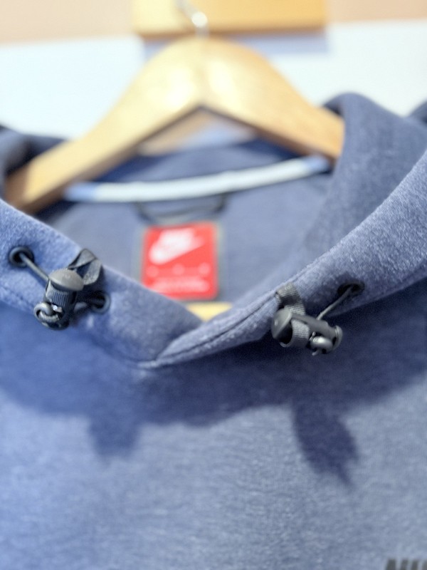 Nike Sportswear Tech Fleece Pullover Hoodie Obsidian Heather Black sz M gallery