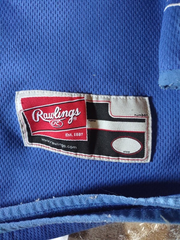 VTG Rawlings Dugout Fleece Pullover Baseball Team Issued Marion Patriots XL gallery