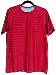 Saxx Hot Shot Tech Tee Short Sleeve Shirt Red Men’s Size Medium