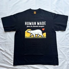 HUMAN MADE Polar Bear Graphic T-Shirt Black L Size Human-Made Polar Bear