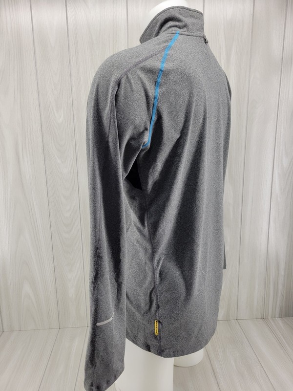 Nike Fit Livestrong 1/4 Zip LS Pullover Performance Shirt Mens Size Medium Gray gallery