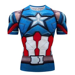New Compression shirt Men 3D Printing Short Sleeve Sport Acitve Wear for Male