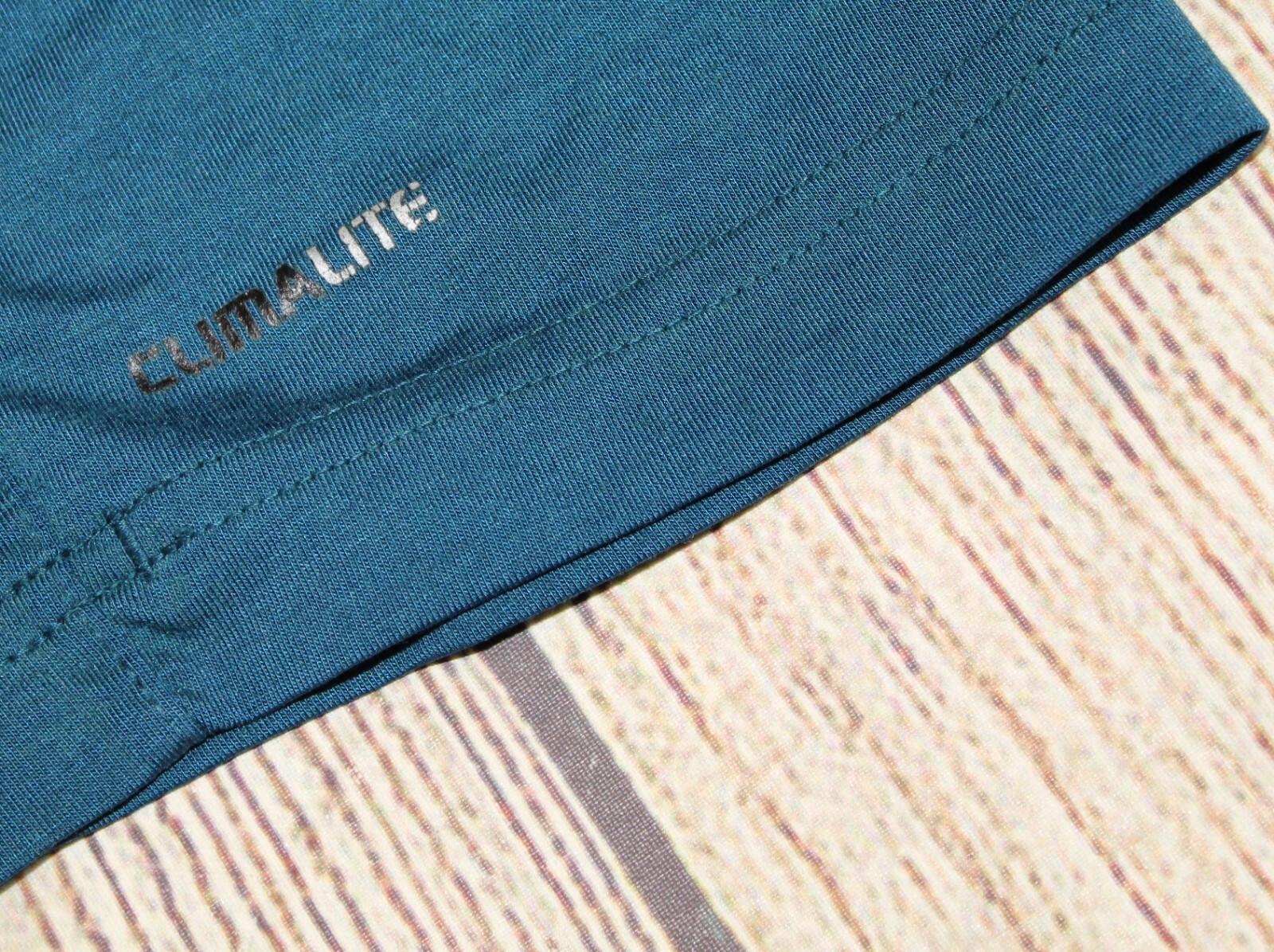 Adidas Outdoor Dri Release Climalite Mountain 3 Stripes Logo Blue T-Shirt XL gallery