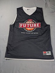 Vintage Team Nike Basketball Jersey Mens Sm Black White Reversible Camp Future