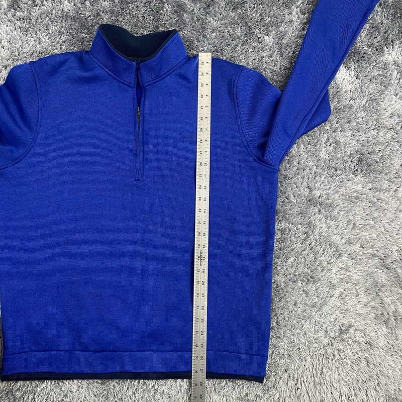 Under Armour Pullover Adult Extra Large Blue Golf 1/4 Zip Performance Stretch gallery