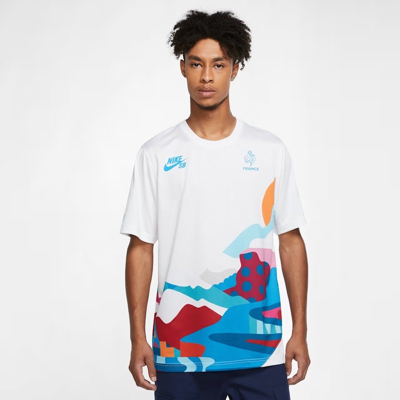 Nike SB x Parra France Jersey Tokyo Olympics Men's Size L Adult CT6146-100 gallery