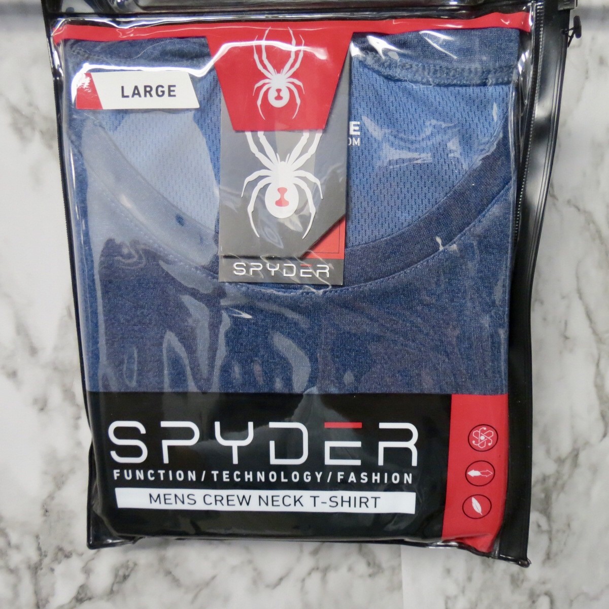 Spyder Crew Neck Exercise Activewear Running Gym Athletic T-shirt Men's Large gallery