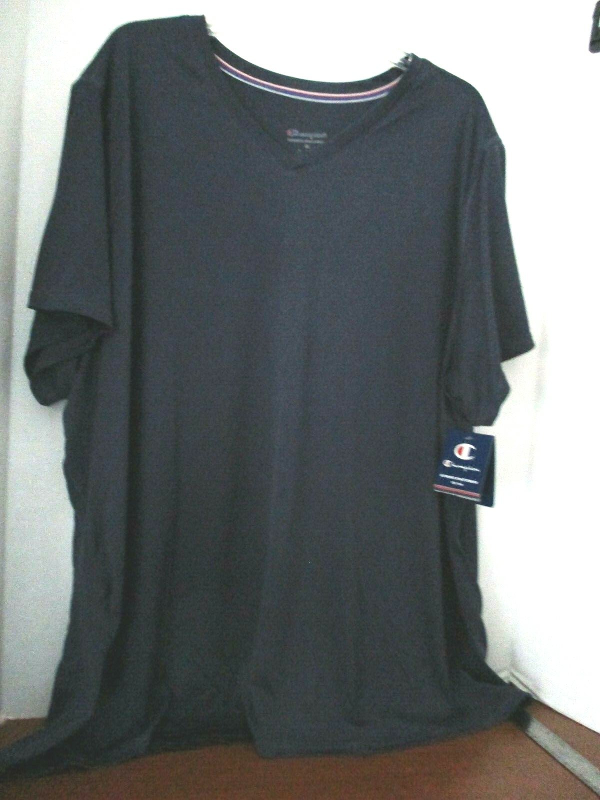 CHAMPION~Blue FRESHIQ DOUBLE DRY Short SLeeve ATHLETIC SHIRT~Men's 4X~NWT gallery