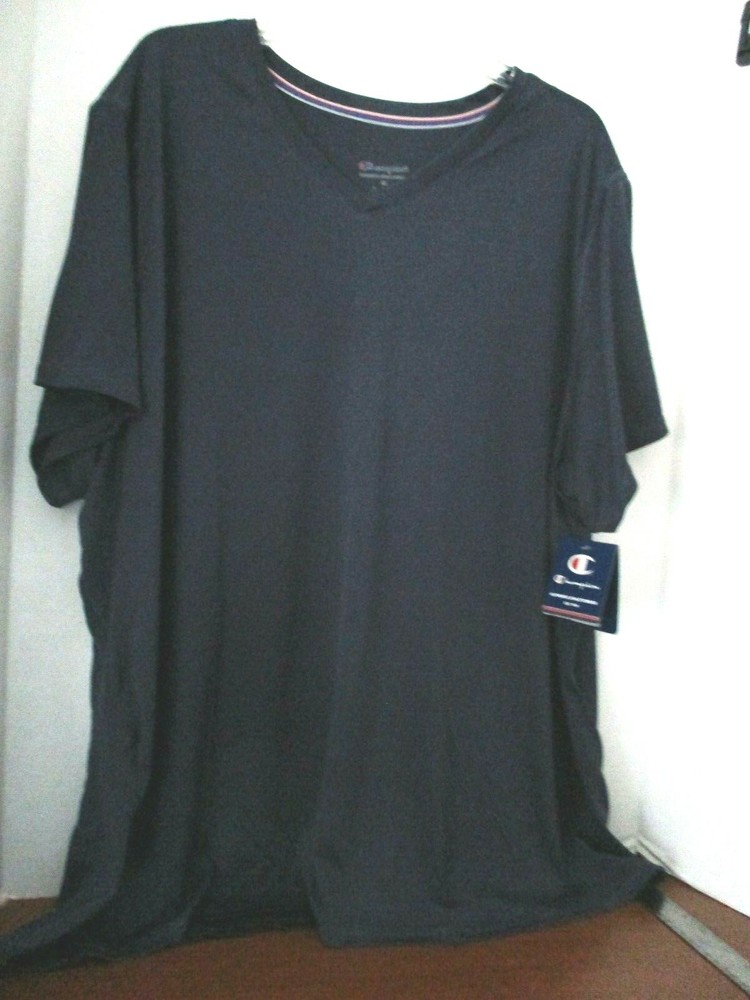 CHAMPION~Blue FRESHIQ DOUBLE DRY Short SLeeve ATHLETIC SHIRT~Men's 4X~NWT
