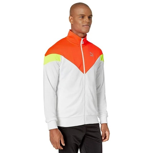 Puma Classic ICONIC MCS TRACK Jacket Retro Color-Block T7 Sweat Shirt Men size M gallery