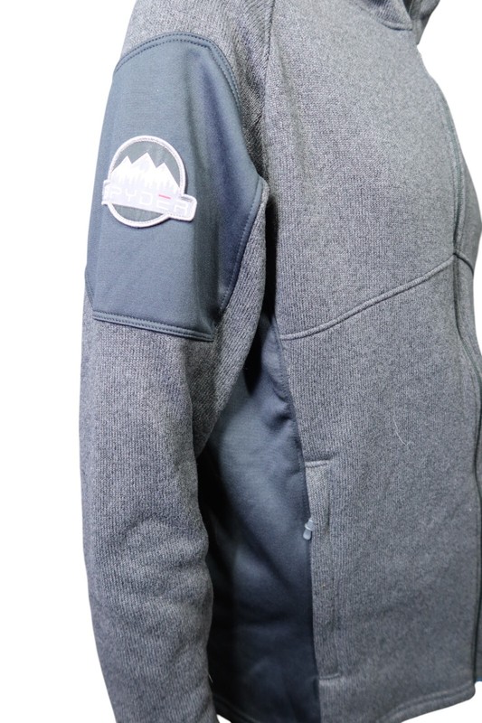 Spyder Fleece Empire Jacket Men's Size L Full Zip Pockets Logo Gray gallery